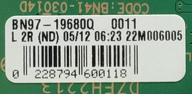 MAIN PARA SMART TV SAMSUNG / NUMERO DE PARTE BN94-17625K / BN41-03014D / BN9417625K / 17625K / BN97-19680Q / PANEL CY-TB050HMAV1H / DISPLAY BN96-52426A / BN9652426A / T500QVN04.5 / MODELO QN50Q80BAFXZA AA01 - Imagen 3